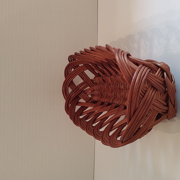 Wicker bread baguette basket French serving vtg willow - Picture 9 of 12